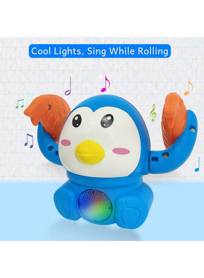 Dancing Crawling Baby Toys For 6 Month Old Baby Girls Boys Kids Musical Toys For Babies With Light With 360° Spinning & Rolling Moving Toys For 612 Months Penguin Sound Toybis Approved