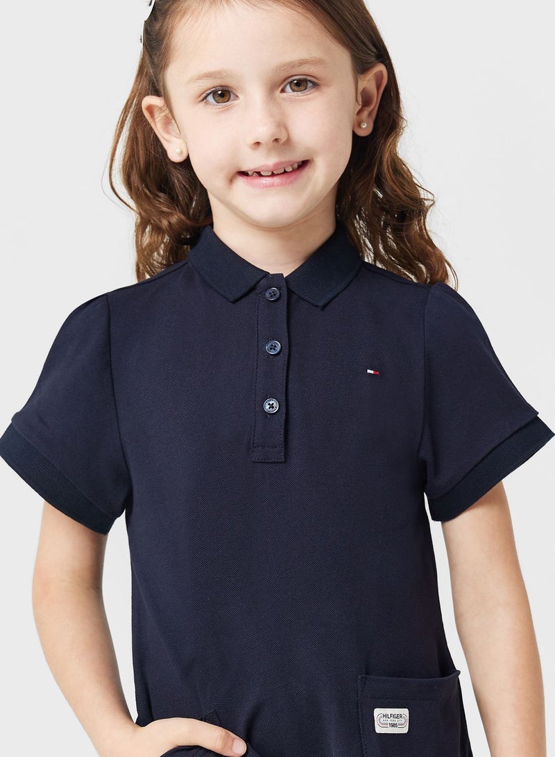 Kids Logo Polo Dress