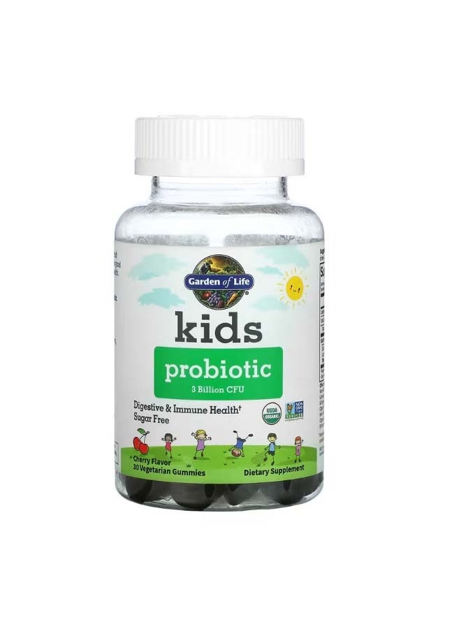 Kids Probiotic Cherry 3 Billion CFU 30 Vegetarian Gummies