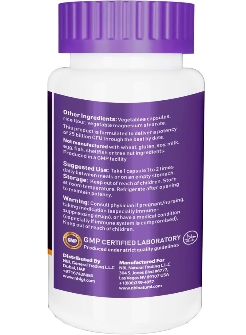 Probiotic-10, 25 Billion, with 10 Probiotic Strains, 50 Veg Capsules