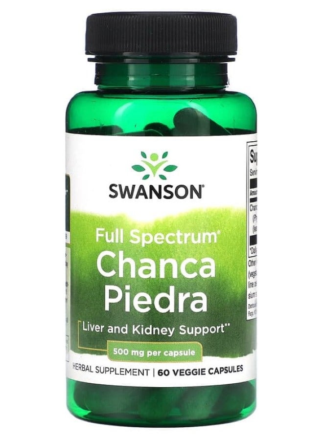 Full Spectrum Chanca Piedra 500 mg 60 Veg Caps