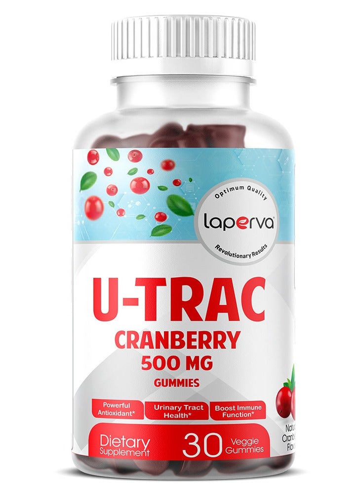 U-TRAC Cranberry, Urinary Tract Health , 30 Veggie Gummies, 500 mg