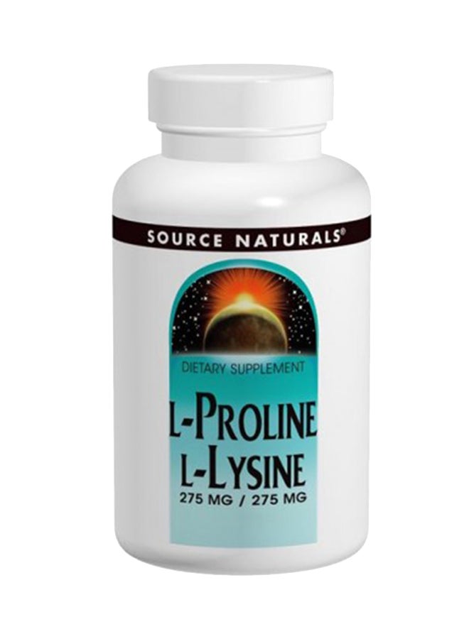Dietary Supplement L-proline L-lysine - 60 Tablets