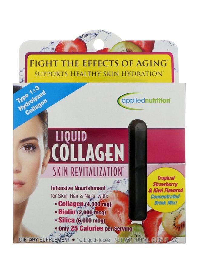 10-Piece Liquid Collagen Skin Revitalization Tube Set