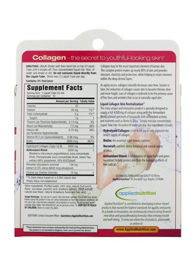 Liquid Collagen Skin Revitalization - 10 Liquid Tube