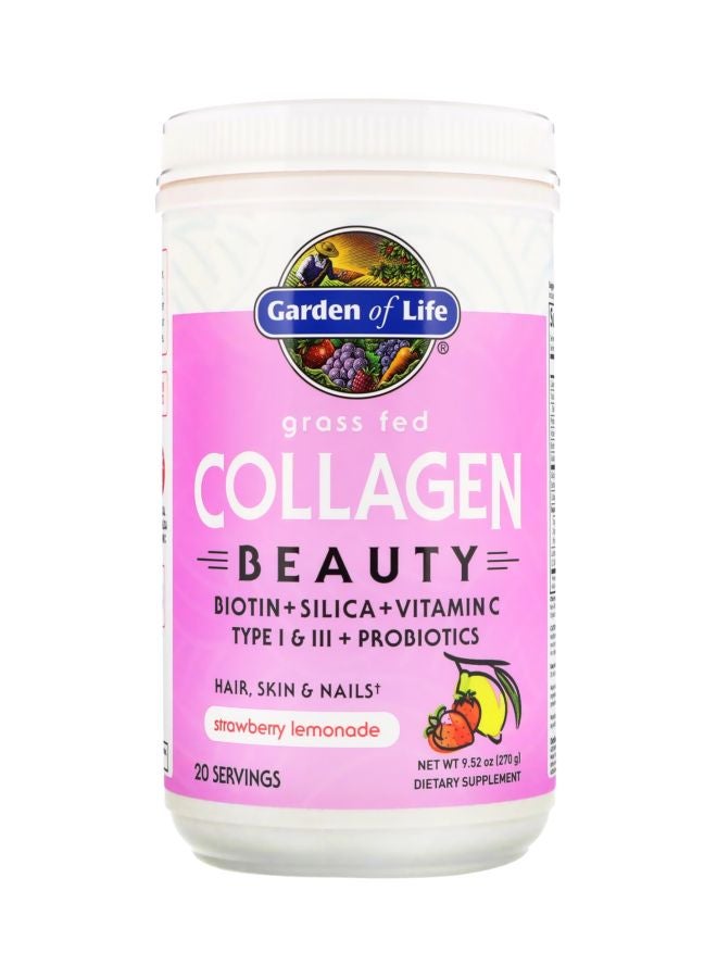 Collagen Beauty Dietary Supplement- Strawberry Lemonade 9.52 Oz (270 G)