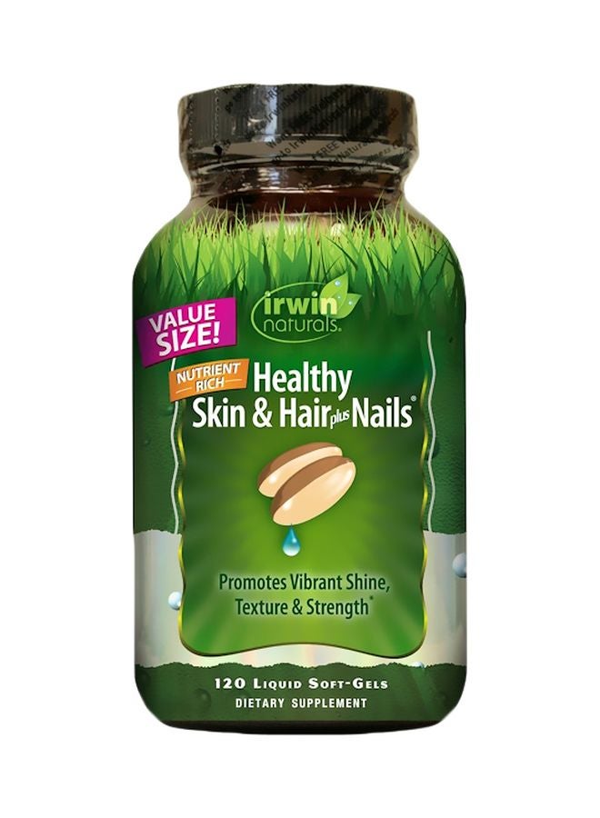 Healthy Skin And Hair Plus Nails Dietary Supplement - 120 Liquid Soft-Gels