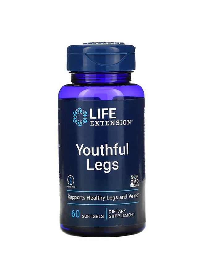 Youthful Legs Dietary Supplement - 60 Softgels