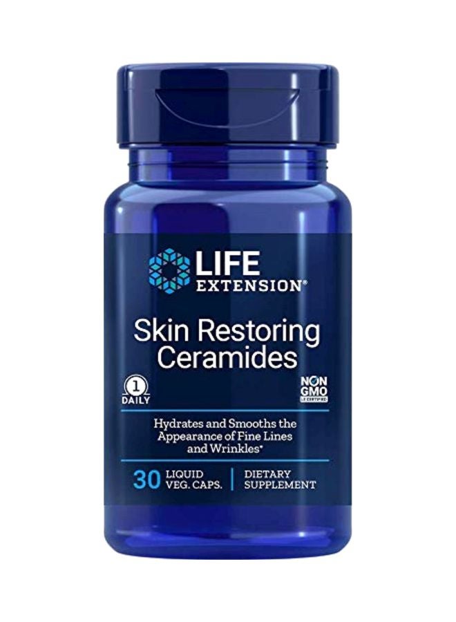 Skin Restoring Ceramides Dietary Supplement - 30 Veg Capsules