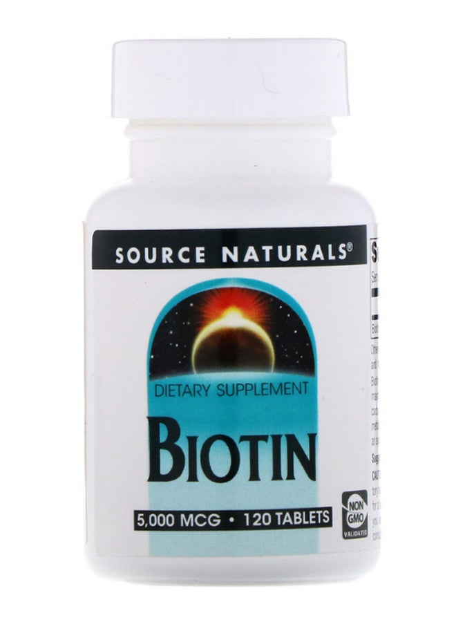 Biotin - 120 Tablets