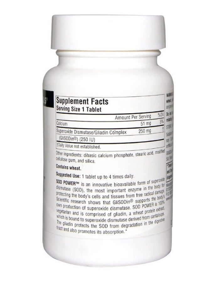 SOD Power Supplement - 60 Tablets