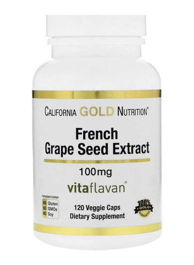 French Grape Seed Extract VitaFlavan Dietary Supplement - 120 Capsules