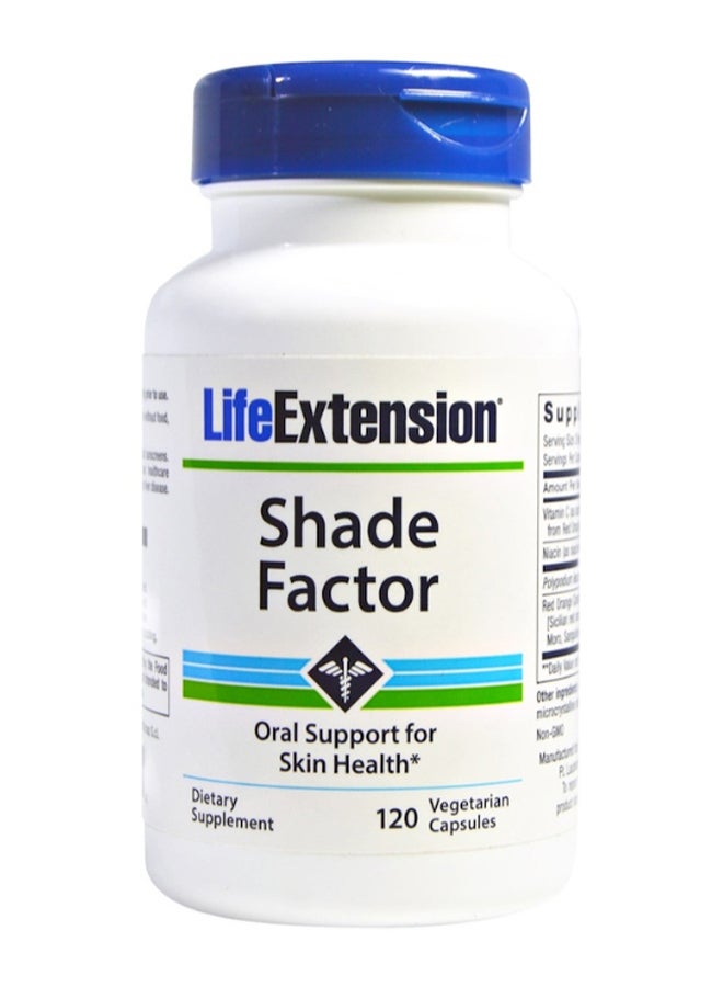 Shade Factor Oral Support For Skin Health - 120 Capsules