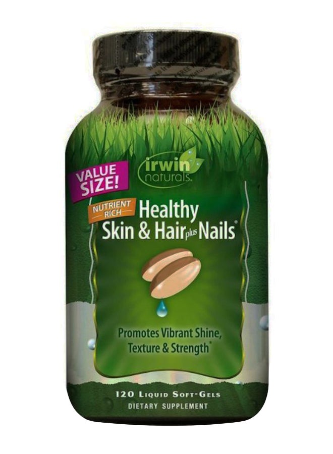 Nutrient Healthy Skin And Hair Plus Nails Supplement - 120 Liquid Softgels