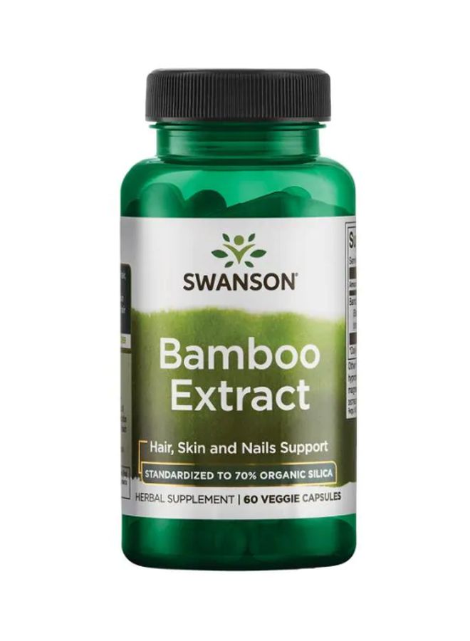 Bamboo Extract Dietary Supplement - 60 Veg Capsules