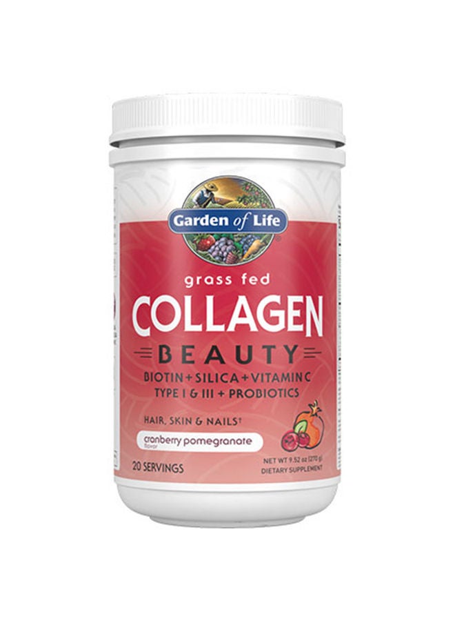 Grass Fed Collagen Beauty 270gm – Cranberry Pomegranate Flavor