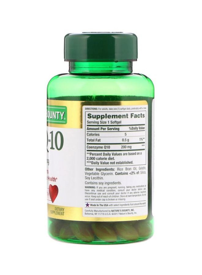 2-Piece Co Q-10 200mg Dietary Supplement - 160 Softgels