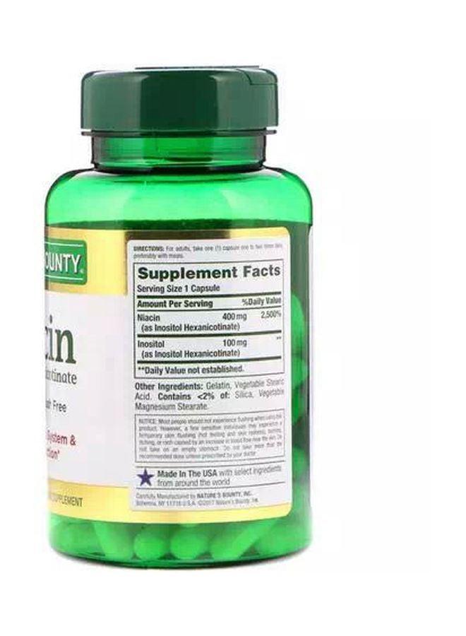 Niacin Dietary Supplement - 120 Capsules