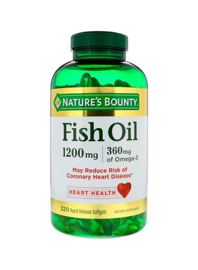 Fish Oil Dietary Supplement 320 Softgels 1,200 mg