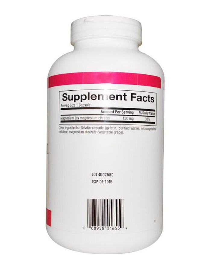 Magnesium Citrate - 360 Capsules