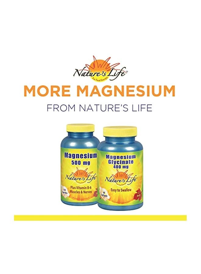 Magnesium Malate Muscles And Nerves Suplement - 100 Tablets