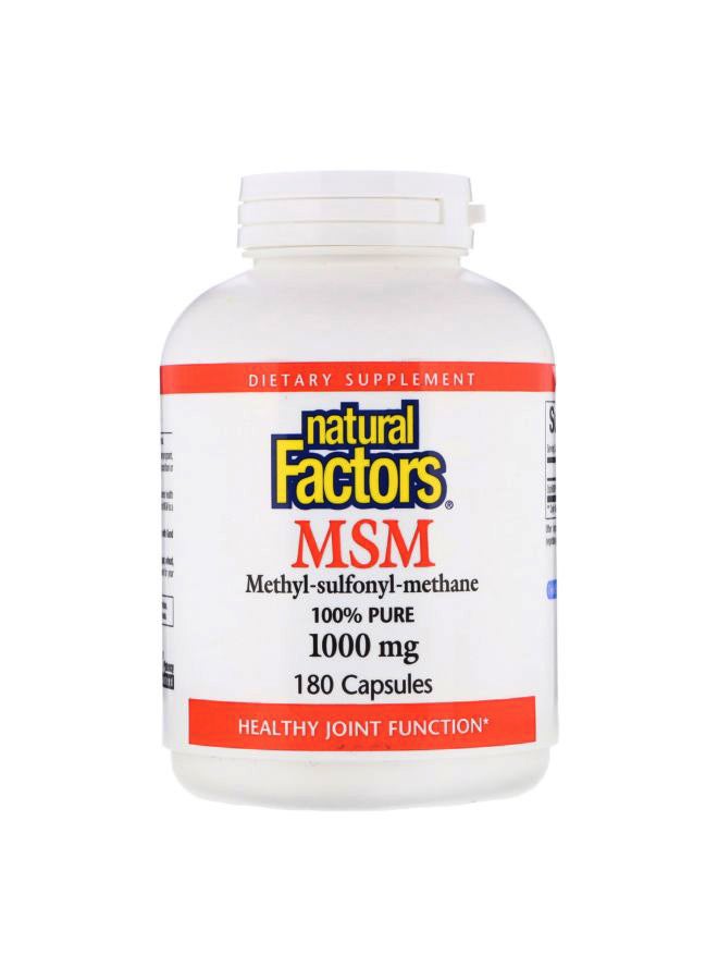 MSM Methyl-Sulfonyl-Methane 1,000mg - 180 Capsules