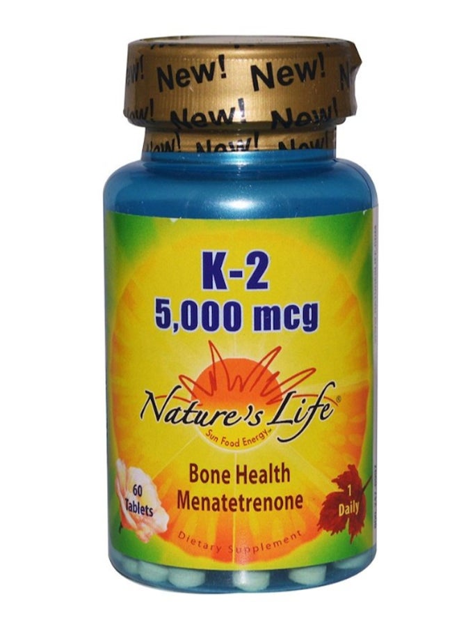 K2 Bone Health Menatetrenone - 60 Tablets