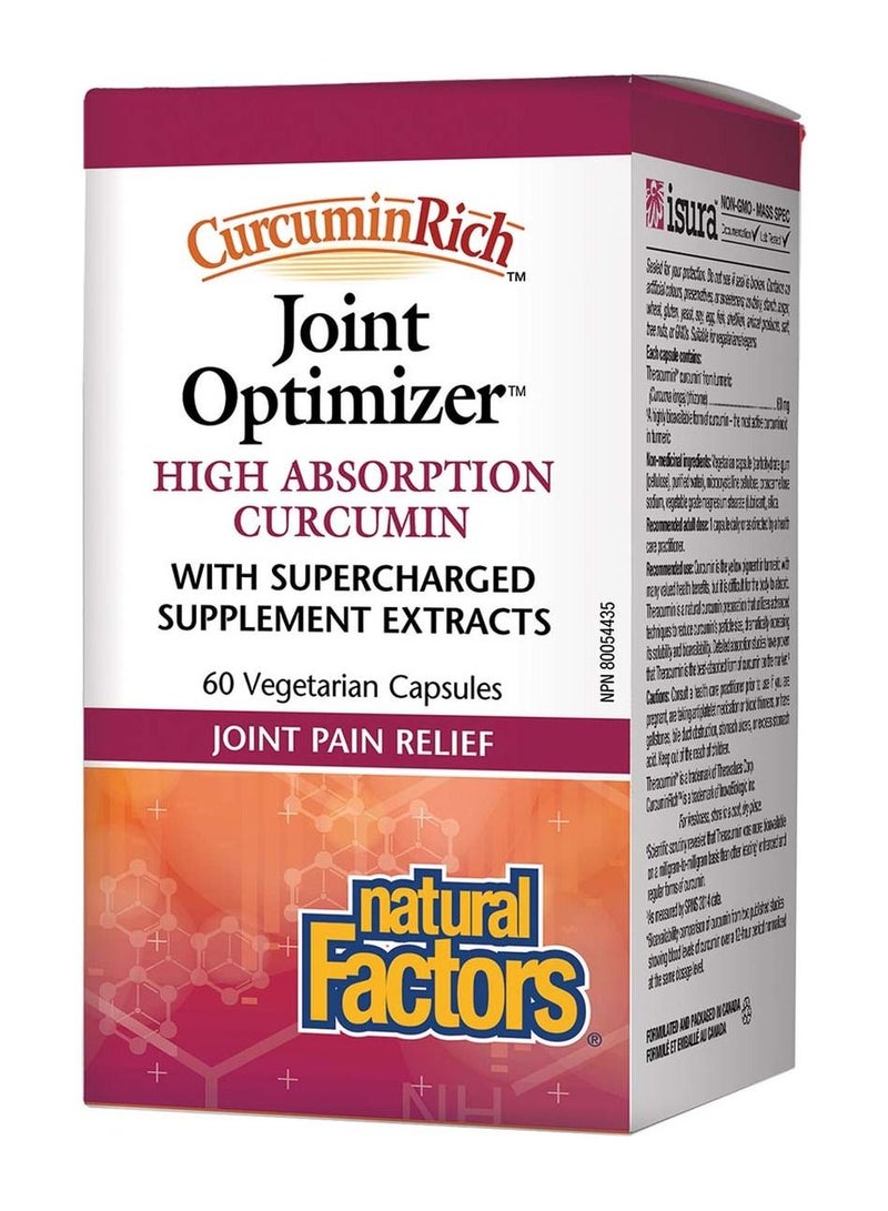 Natural Factors Joint Optimizer, 60 Veggie Capsules