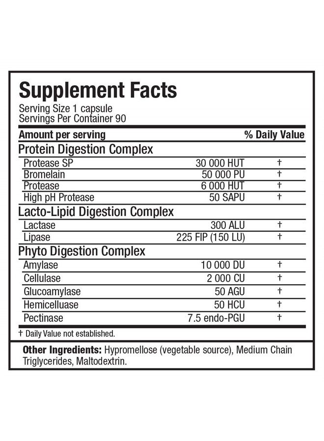 Digestive Enzymes, 90 Capsules, ALLMAX