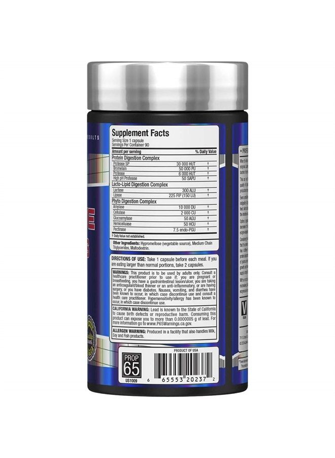 Digestive Enzymes, 90 Capsules, ALLMAX