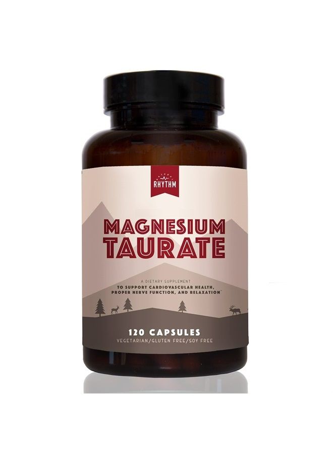 Magnesium Taurate, High Absorption Taurate, 750mg (150mg of Elemental Magnesium) 120 Capsules