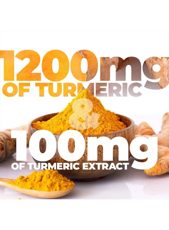 Turmeric Curcumin & Black Pepper Extract. High Absorption Joint Support Supplement with Bioperine. 95% Curcuminoids. Antioxidant Turmeric Supplement for Inflammation Balance & Immune Support. 60 Caps