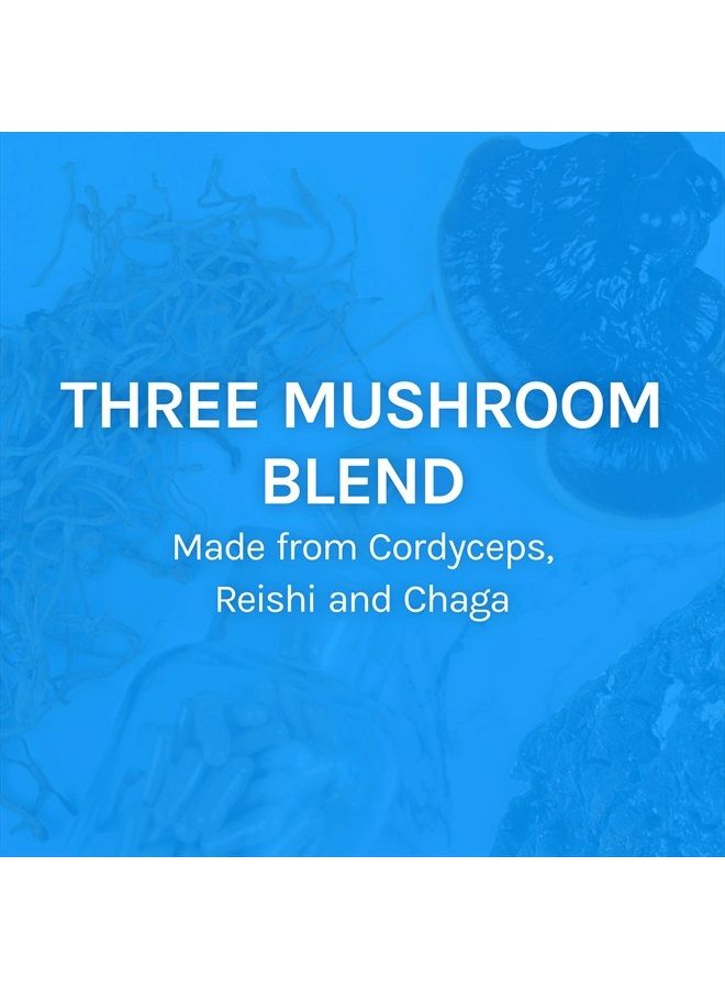 , Breathe Capsules, Respiratory Support, Mushroom Supplement with Cordyceps, Reishi and Chaga, Unflavored, 60