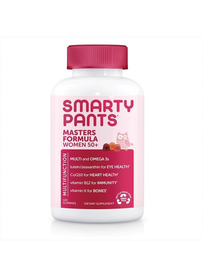 Women's Masters 50+ Multivitamin: Vitamin C, D3 & Zinc for Immunity, Lutein/Zeaxanthin for Eye Health*, CoQ10 for Heart Health, Omega 3 Fish Oil (EPA & DHA), B6, 120 Count (30 Day Supply)