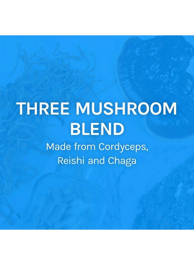 , Breathe Capsules, Respiratory Support, Mushroom Supplement with Cordyceps, Reishi and Chaga, Unflavored, 30