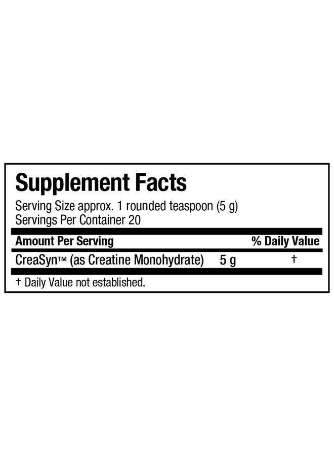 Creatine Monohydrate, Micronized Creatine Powder for Strength and Muscle Recovery, Gluten Free & Fast Absorbing, 100g
