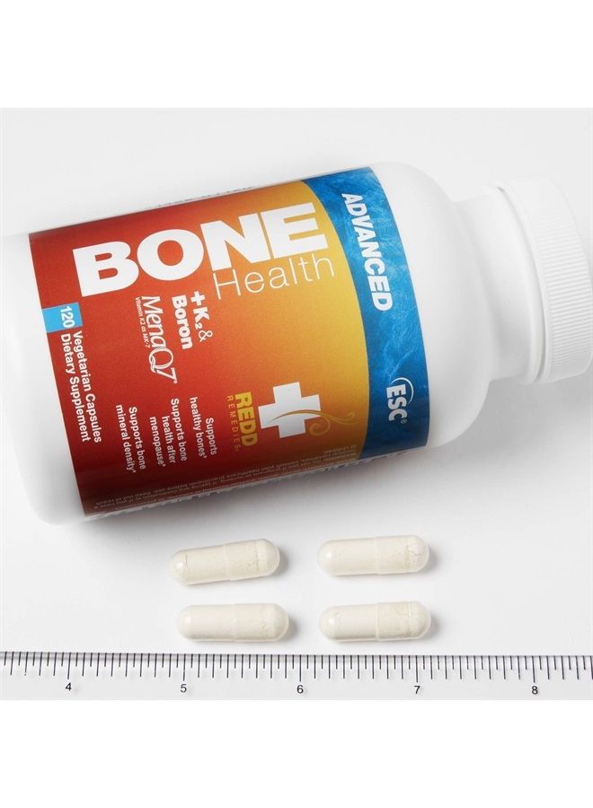 , Bone Health Advanced, Natural Support with Calcium and Vitamin K2, 120 Capsules