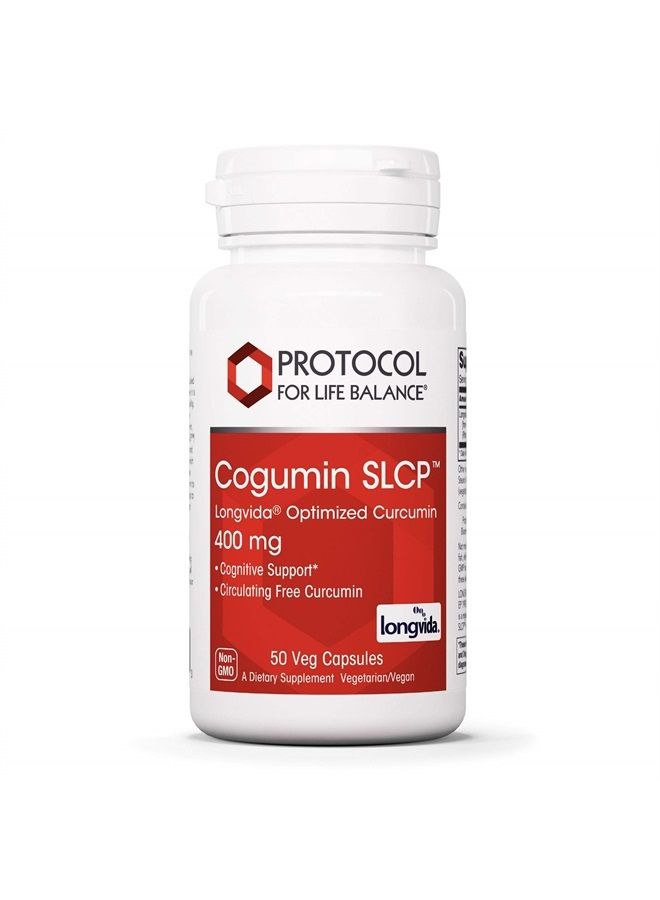 Cogumin SLCP Longvida Optimized Curcumin 400 mg - 50 Veg Capsules