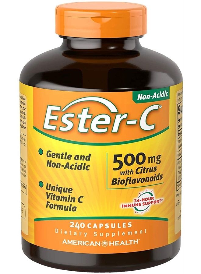 Ester-C 500 mg with Citrus Bio, 240 cap (Pack of 2)