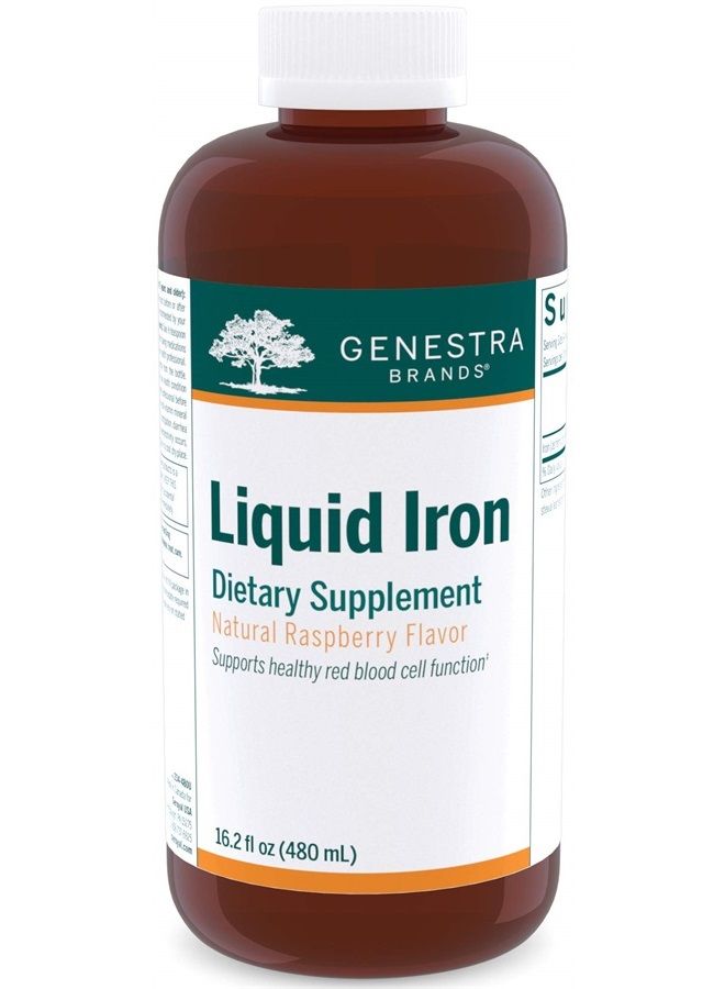 Liquid Iron | Colloidal Mineral Supplement | Natural Raspberry Flavor | 16.2 fl. oz.