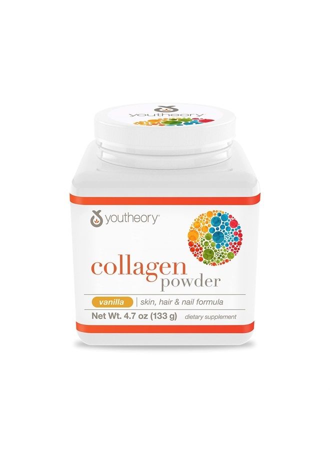 Vanilla with Biotin Collagen Powder, 4.7 Oz