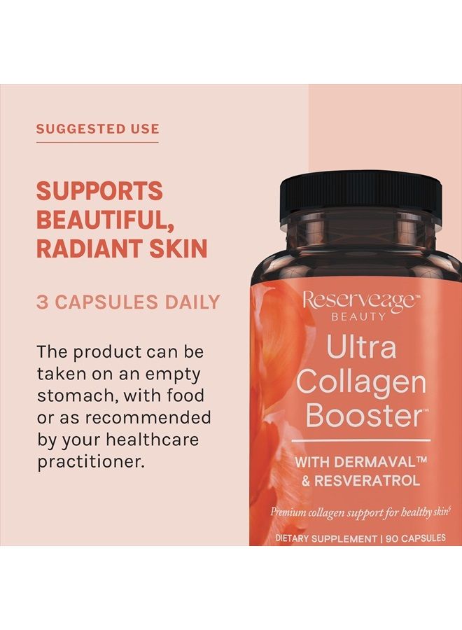 Reserveage, Ultra Collagen Booster, Skin Supplement, Supports Healthy Collagen Production, 90 Capsules