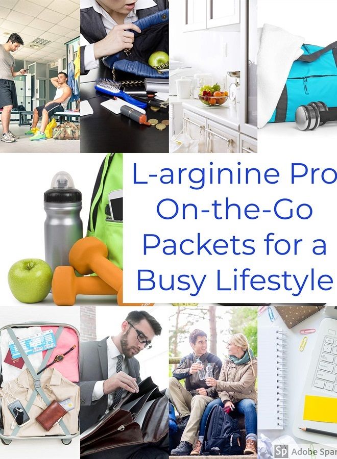Supplement ON-The-GO Single Serve Travel Packets - 5,500mg of L-arginine Plus 1,100mg L-Citrulline (2 Bags (60 Packets), Raspberry)