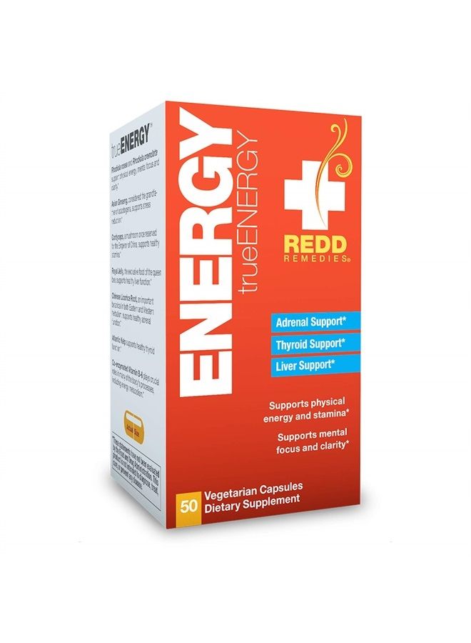 , True Energy, Support for Focus, Stamina and Stress Relief, 50 Capsules