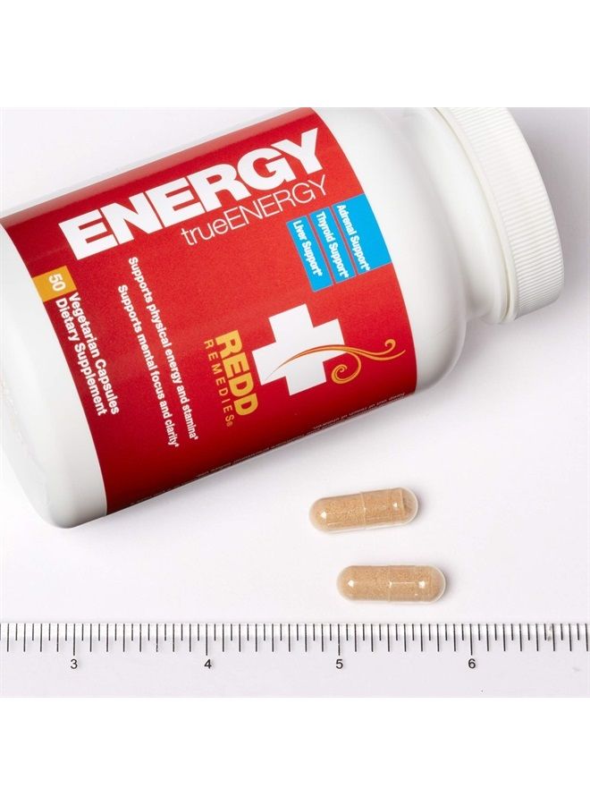 , True Energy, Support for Focus, Stamina and Stress Relief, 50 Capsules