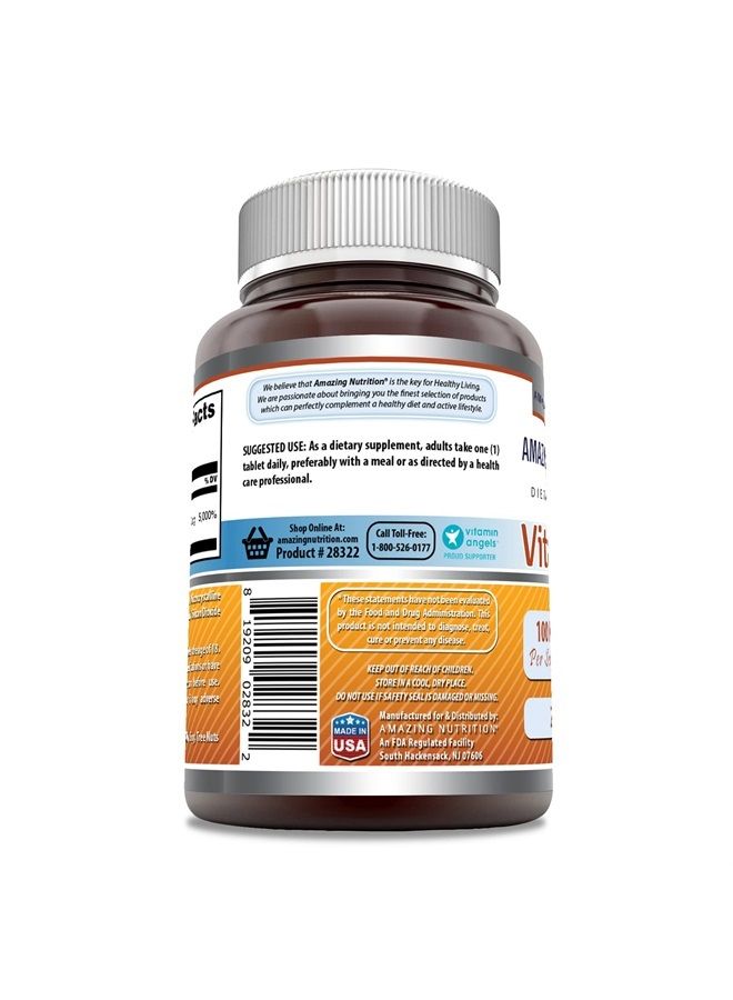 Amazing Formulas Vitamin B6 Pyridoxine 100mg 250 Tablets Supplement | Non-GMO | Gluten Free | Made in USA