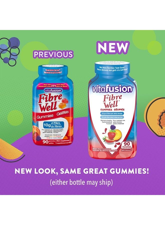 Fibre Well Fibre Supplement Gummies, 90 Gummies