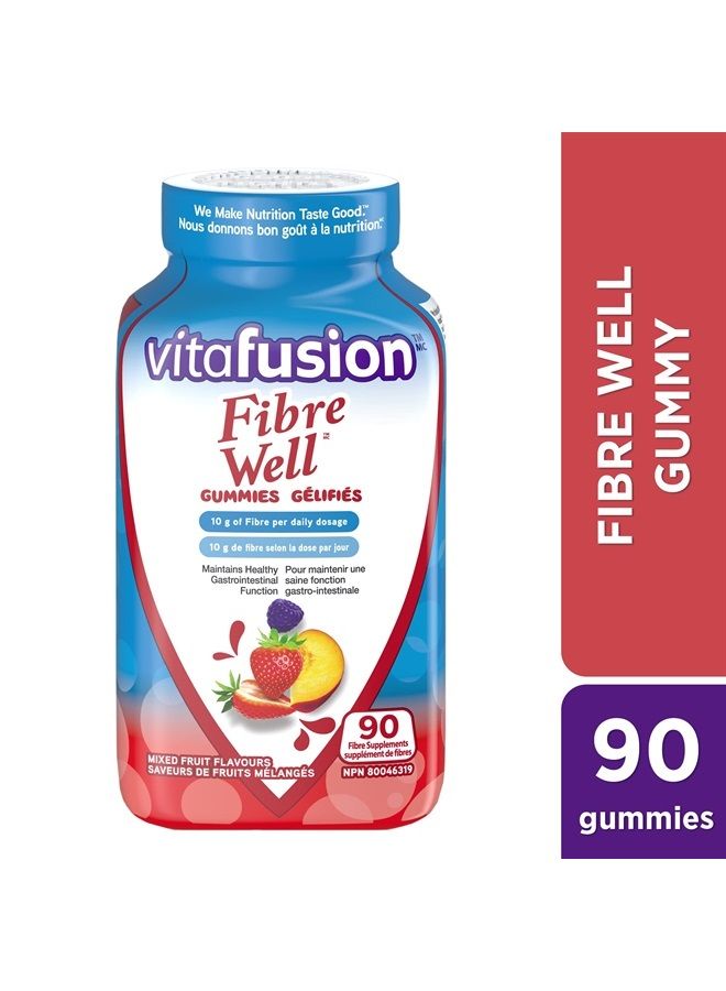 Fibre Well Fibre Supplement Gummies, 90 Gummies