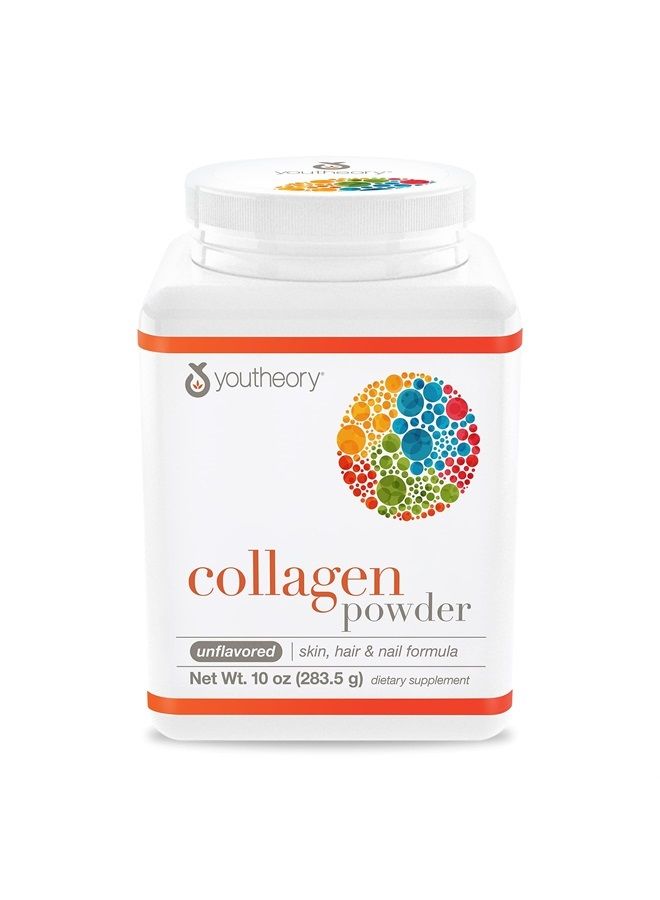 Collagen Powder Unflavored, 10 Ounce Bottle