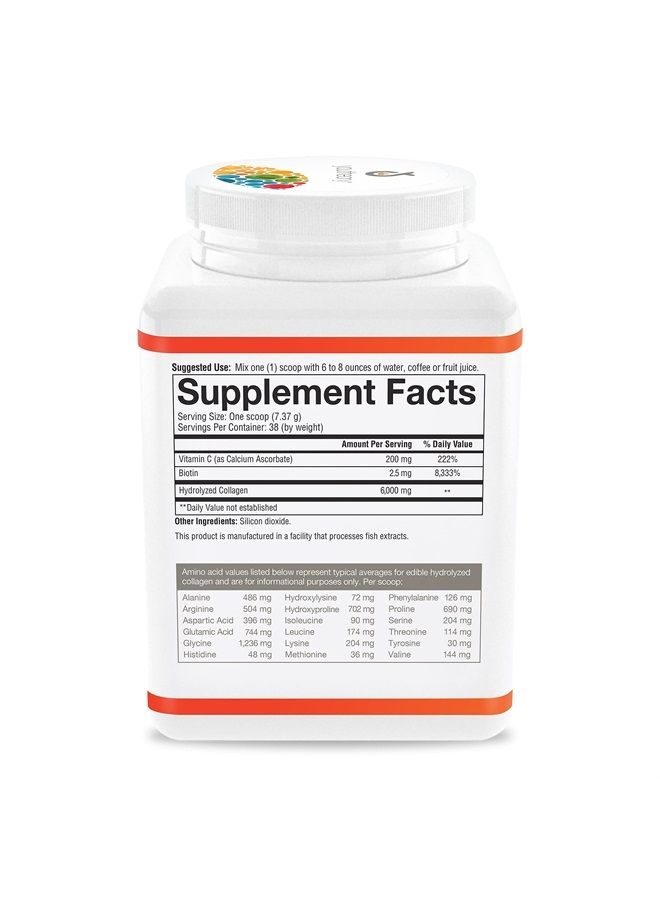 Collagen Powder Unflavored, 10 Ounce Bottle